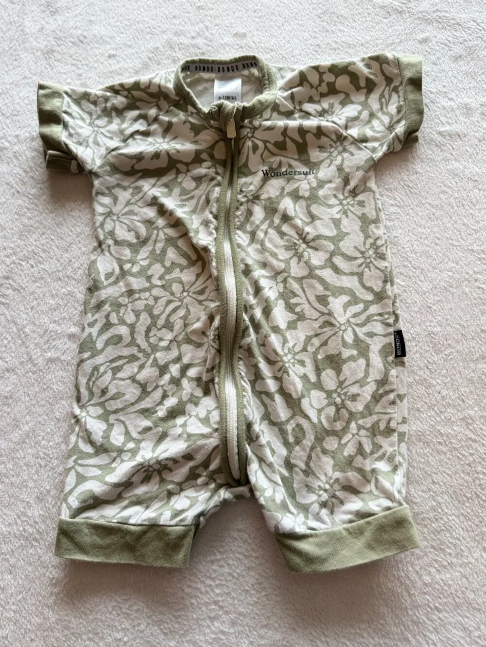 Bonds Wondersuit Short Sleeve Rompers Set of 2 Baby Unisex Size 6-12 months